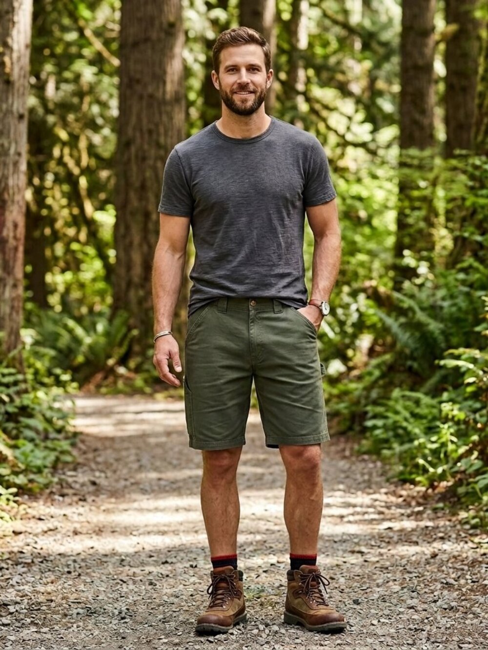 Coleman Men's Relaxed Fit Tear Resistant Stretch Utility Shorts